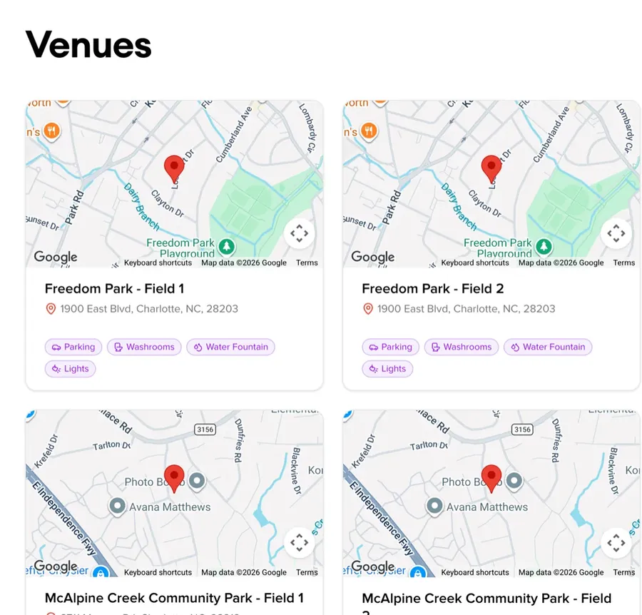 Venues preview